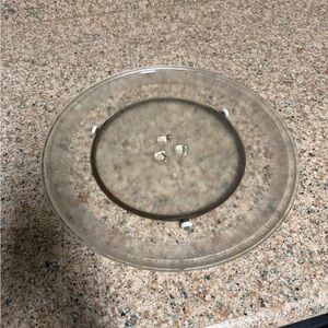 Round Clear Glass Turntable Plate